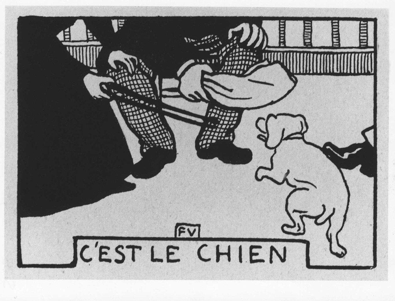 Sárgarépa szőr: „”ez a kutya””, Jules Renard, illusztráció: Felix Vallotton, szerk. Flammarion. alkotó: Felix Edouard Vallotton