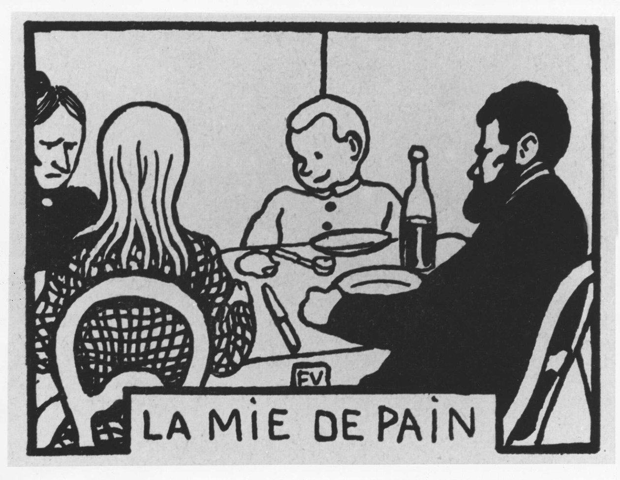 Sárgarépa haj: „”la crumb de pain””, Jules Renard, illusztráció: Felix Vallotton, szerk. Flammarion. alkotó: Felix Edouard Vallotton