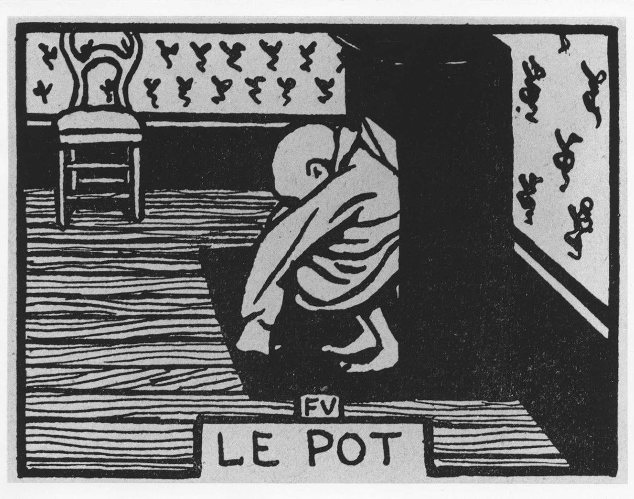 Carrot Poil: ""the pot"", Jules Renard, illusztráció: Felix Vallotton, szerk. Flammarion. alkotó: Felix Edouard Vallotton