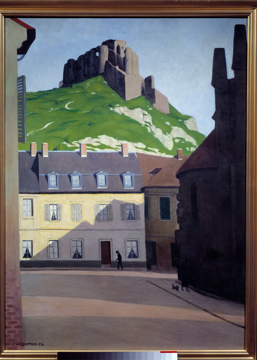 Gaillard kastély Les Andelysben. Felix Vallotton festménye (1865-1925) alkotó: Felix Edouard Vallotton