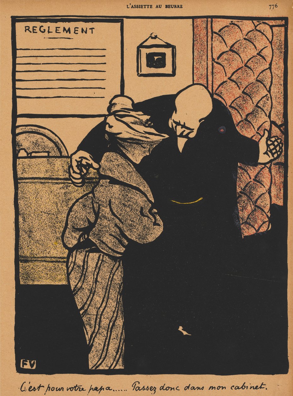 Bűnök és büntetések XIX, 776: Az apádról szól, 1872. alkotó: Felix Edouard Vallotton