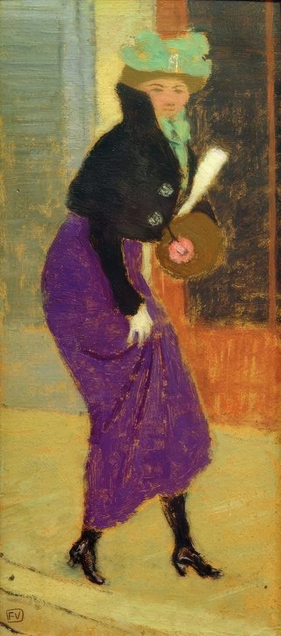 Az utcán: Ujjú nő alkotó: Felix Edouard Vallotton