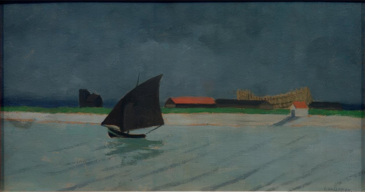 A Szajna torkolata (tengeri tájkép) alkotó: Felix Edouard Vallotton