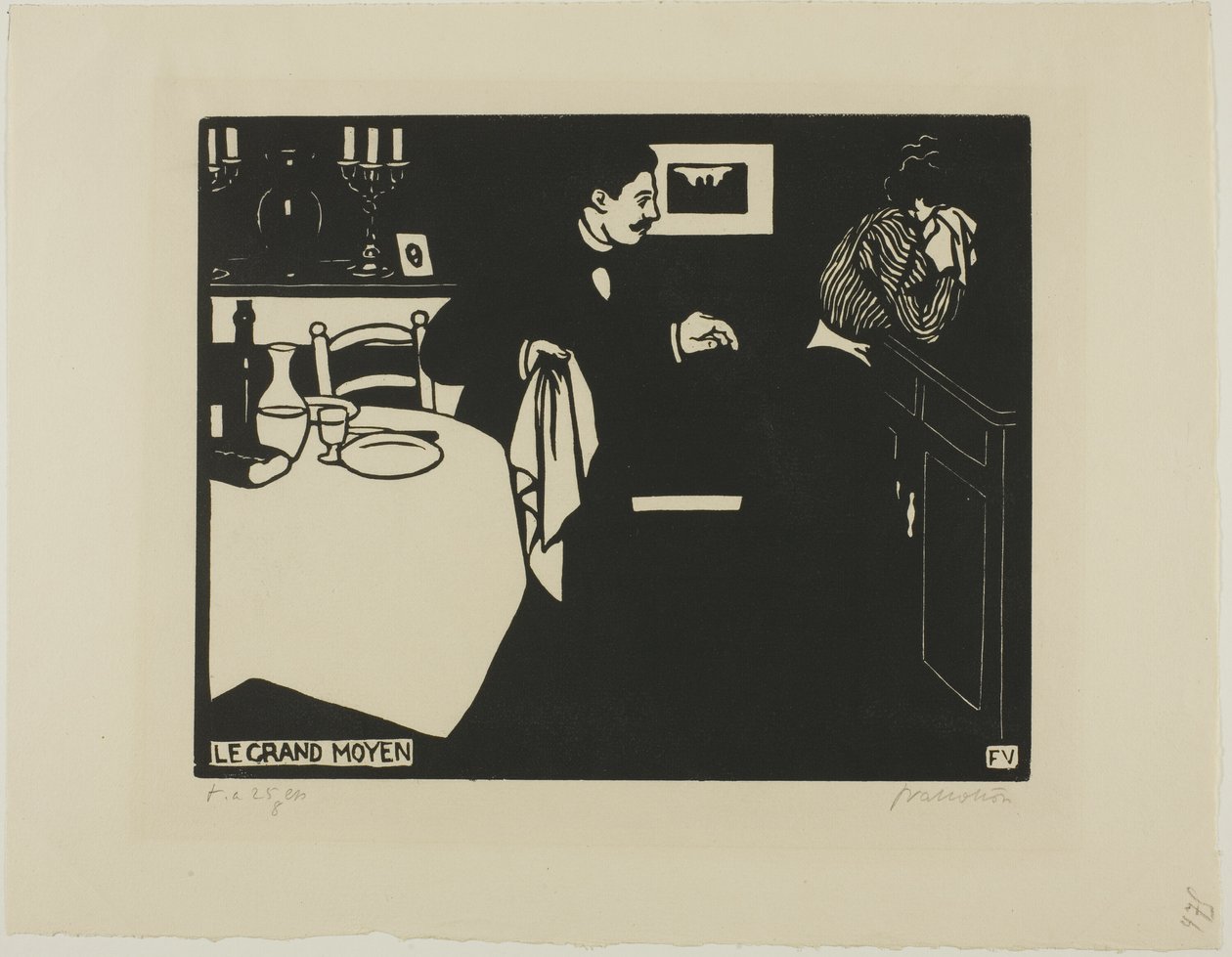 Extreme Measure, hatodik tábla az Intimaciesből alkotó: Felix Edouard Vallotton