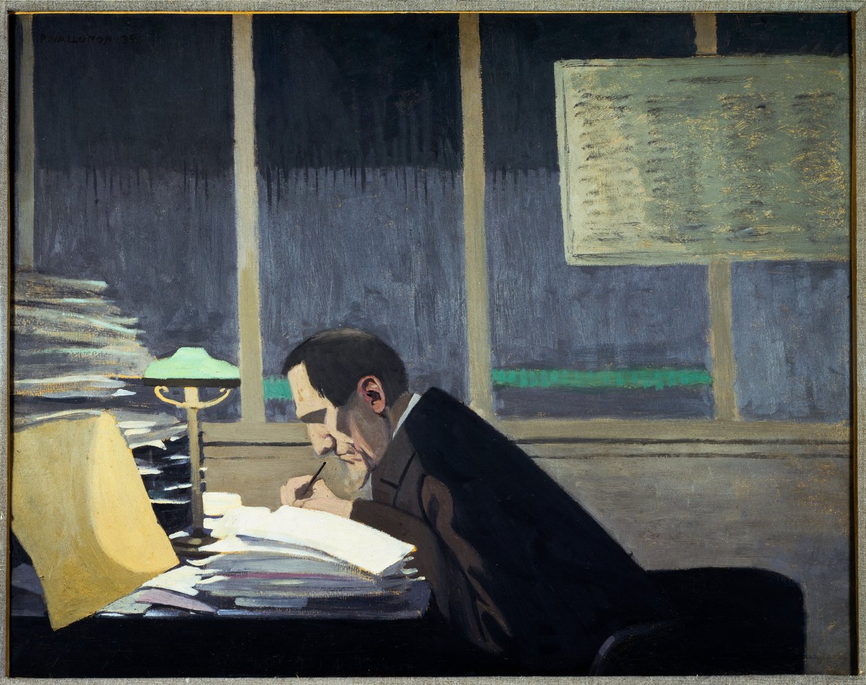 Felix Feneon a Revue Blanche-ban (olaj a fedélzeten alkotó: Felix Edouard Vallotton