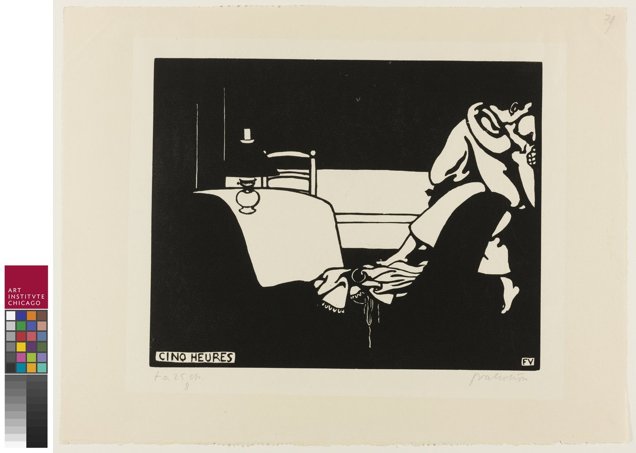 Ötös óra, hetes tábla az Intimaciesből, 1898 alkotó: Felix Edouard Vallotton