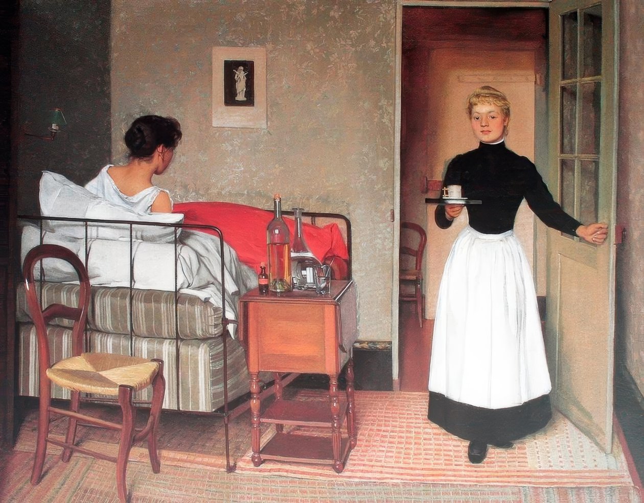 Félix Edouard Vallotton (1865-1925) svájci festő, 1892-ben a beteg alkotó: Felix Edouard Vallotton