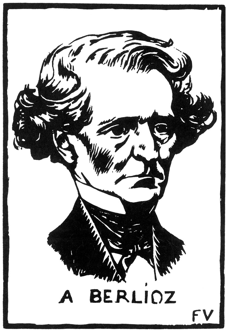 Hector Berlioz 1803-1869, 1891. alkotó: Felix Edouard Vallotton