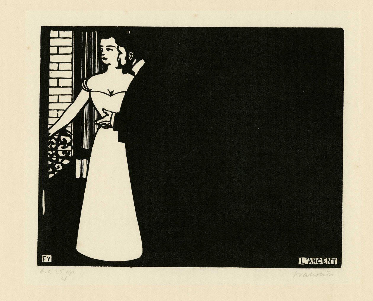 Intimitás V: Pénz Intimitás V: Pénz, 1898. alkotó: Felix Edouard Vallotton