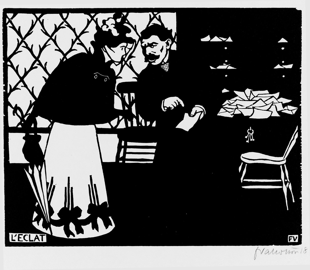 A szilánk, 1898 alkotó: Felix Edouard Vallotton