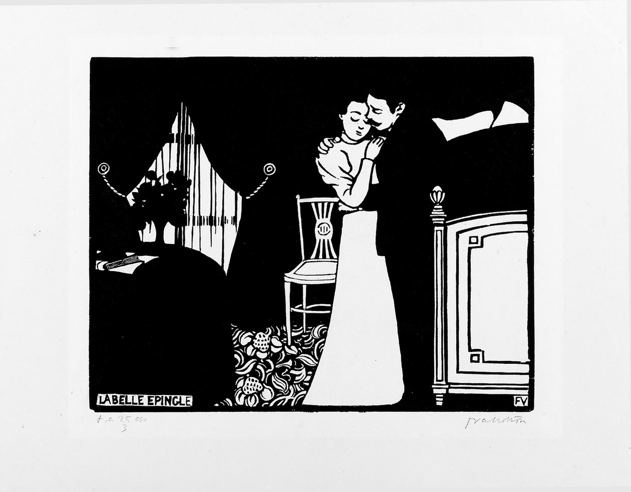 A szép hajtű, 1897-98 alkotó: Felix Edouard Vallotton