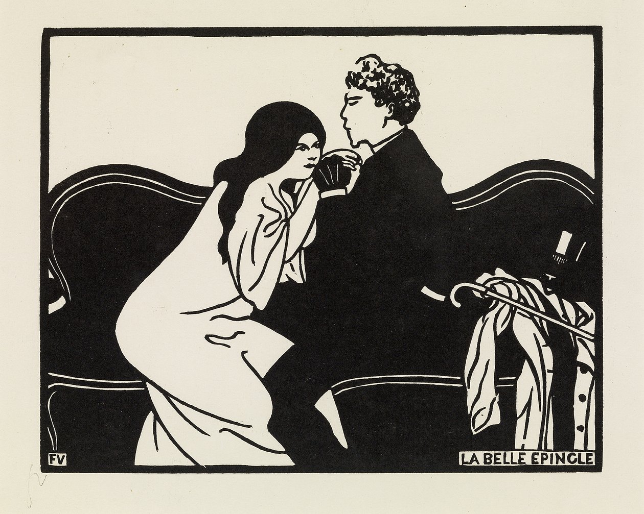 A gyönyörű hajtű, 1897 alkotó: Felix Edouard Vallotton