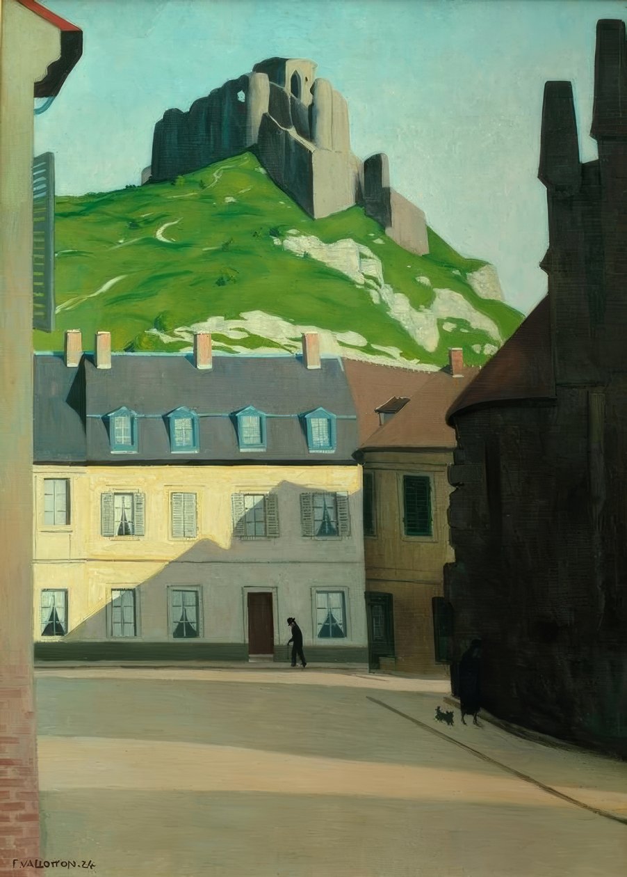 Chateau Gaillard és Place des Andelys alkotó: Felix Edouard Vallotton