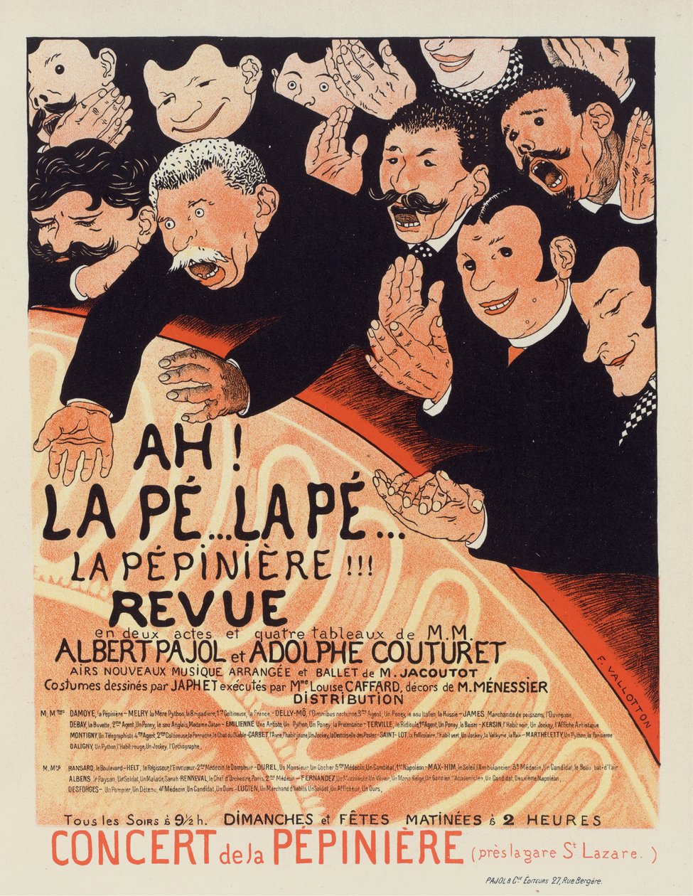 La Pepiniere Revue, kb. 1896-1899. alkotó: Felix Edouard Vallotton
