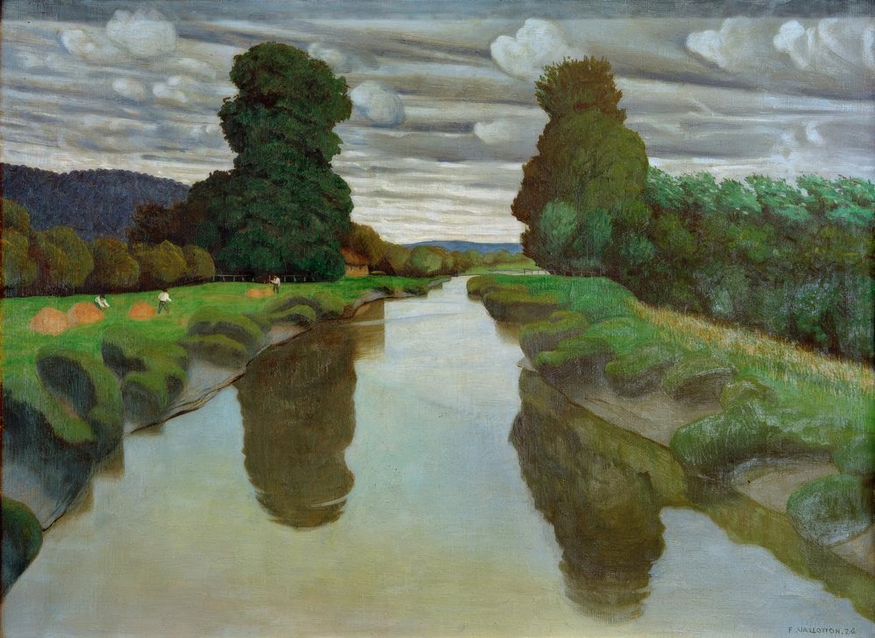La Risle Berville közelében alkotó: Felix Edouard Vallotton