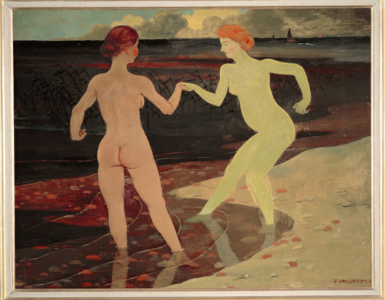 Az úrnő és a szobalány alkotó: Felix Edouard Vallotton