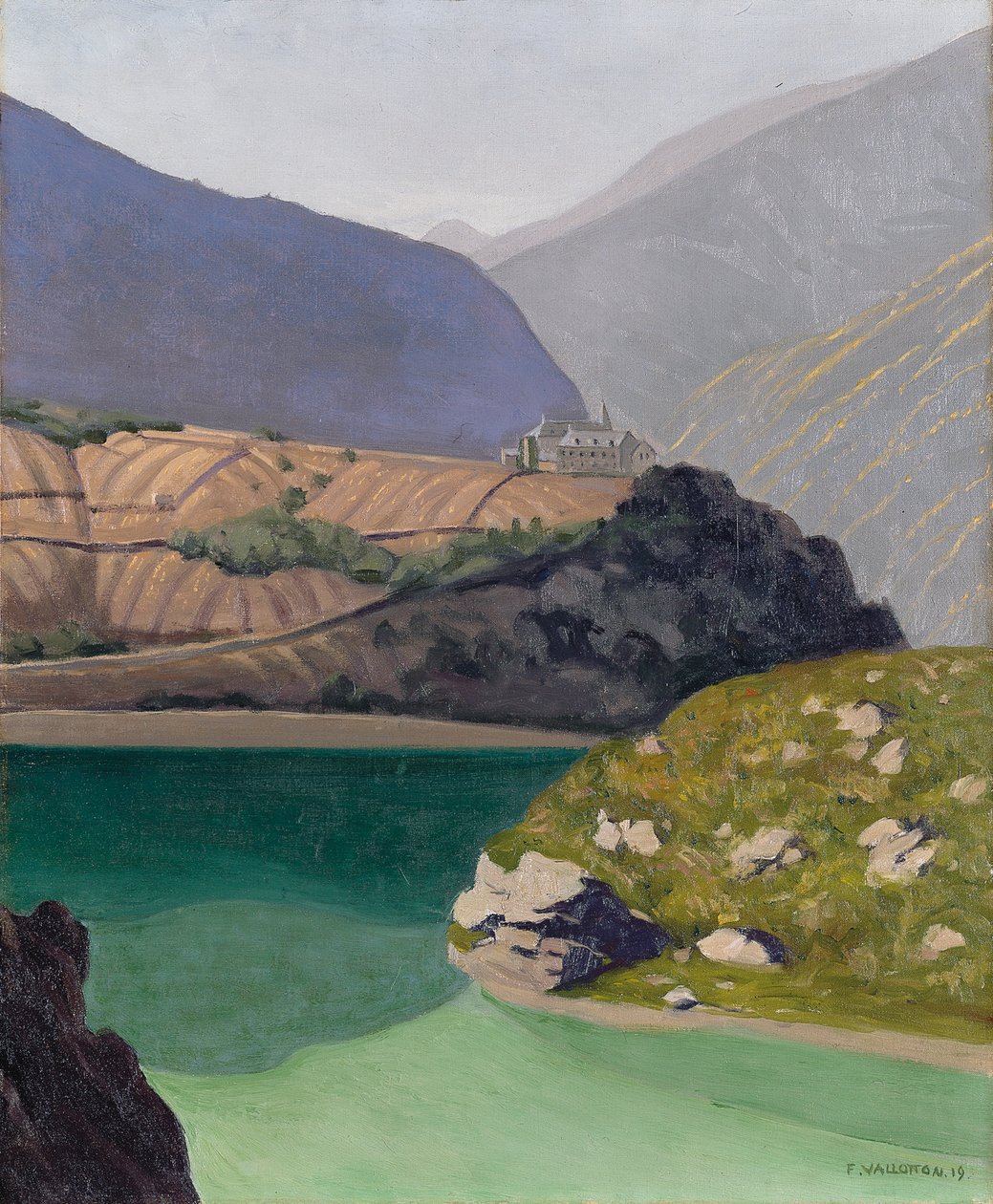 Geronde-tó, Sierre, 1919 alkotó: Felix Edouard Vallotton