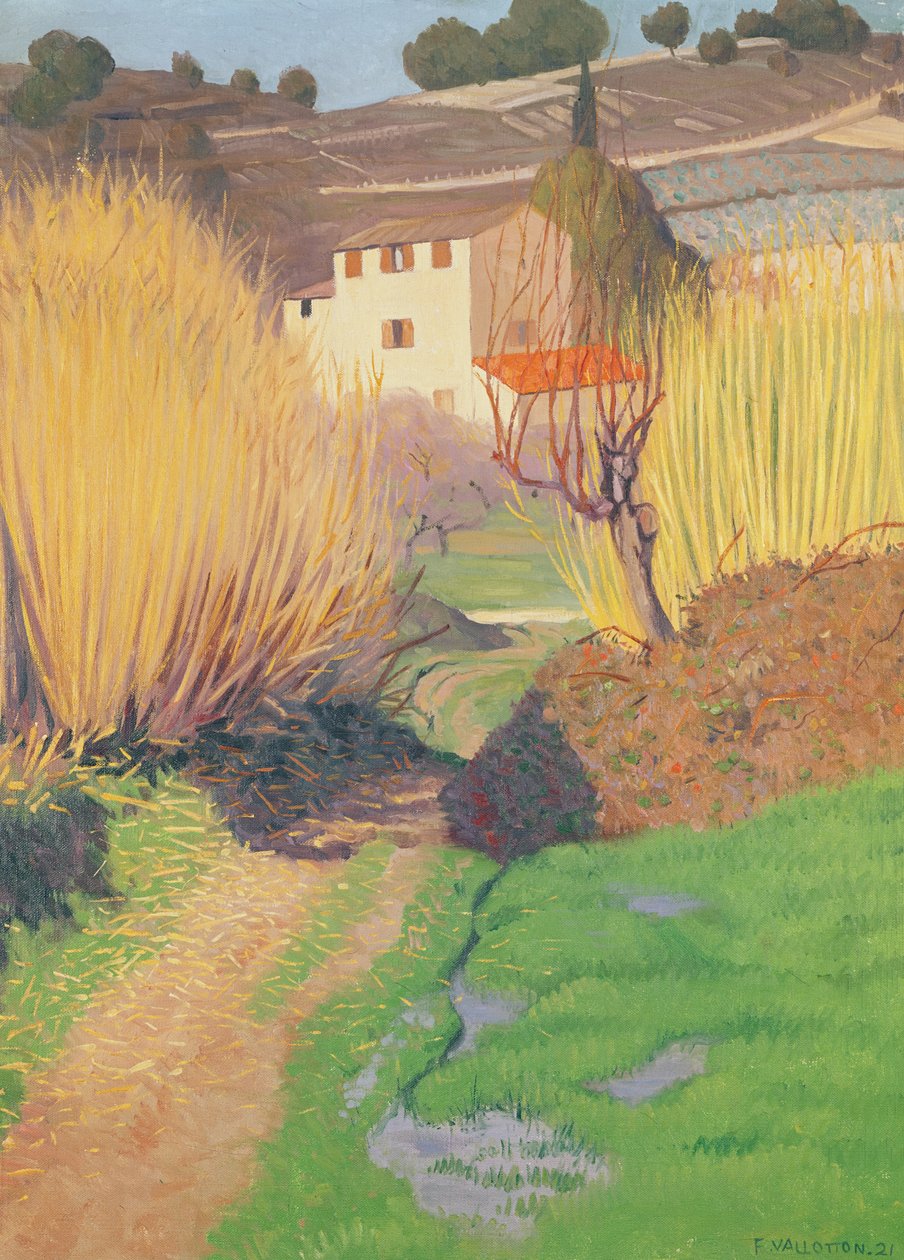 Lagnesi táj, 1921 alkotó: Felix Edouard Vallotton