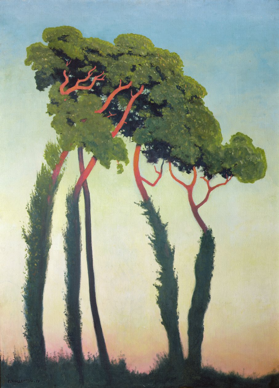 Táj a fákkal alkotó: Felix Edouard Vallotton
