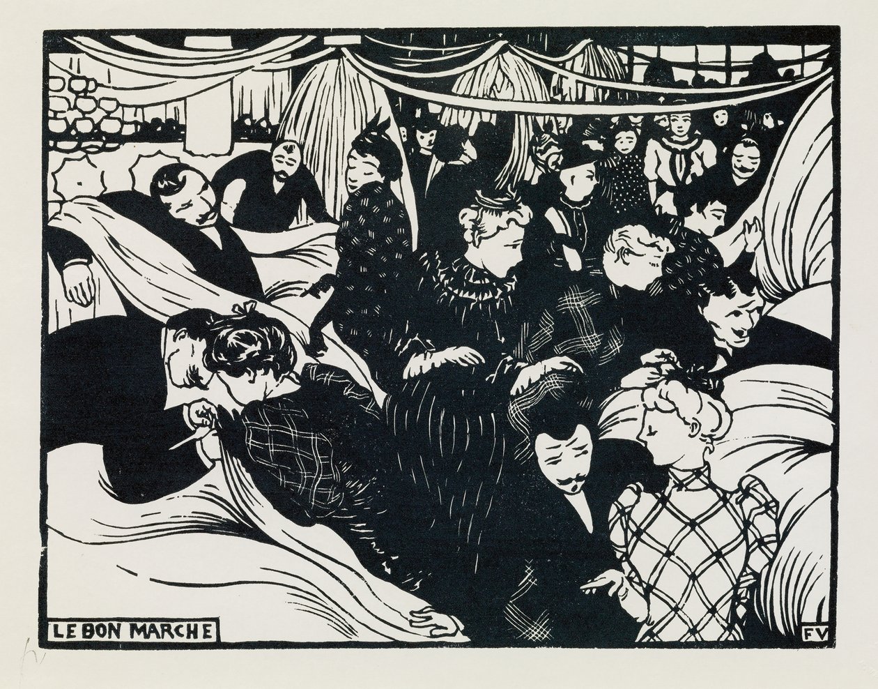 A jó piac, 1893 alkotó: Felix Edouard Vallotton