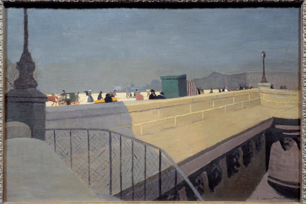 A Pont Neuf Párizsban Felix Vallotton (1865-1925) festménye 1901 V. 0,38x0,57 m Winterthur. Kunstmuseum alkotó: Felix Edouard Vallotton