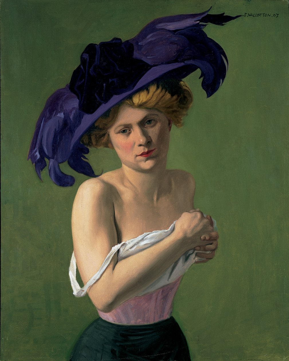 A lila kalap, 1907 alkotó: Felix Edouard Vallotton
