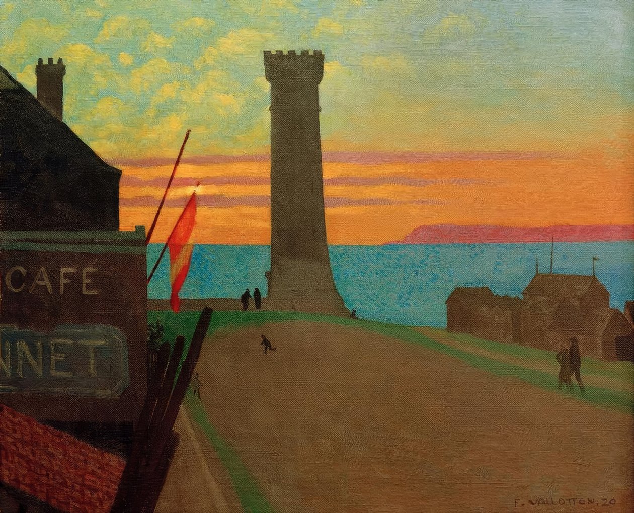A régi világítótorony Honfleurben alkotó: Felix Edouard Vallotton