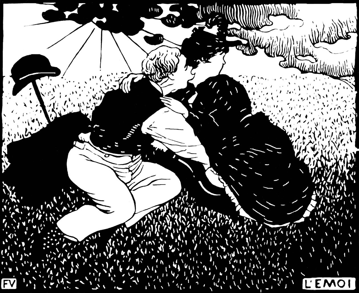 Az én. Felix Edouard Vallotton (1865-1925) fametszete alkotó: Felix Edouard Vallotton