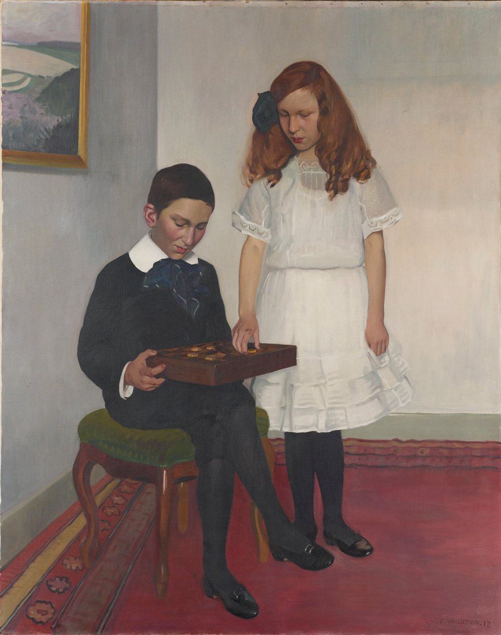 A Hahnloser-gyermekek, 1912. alkotó: Felix Edouard Vallotton