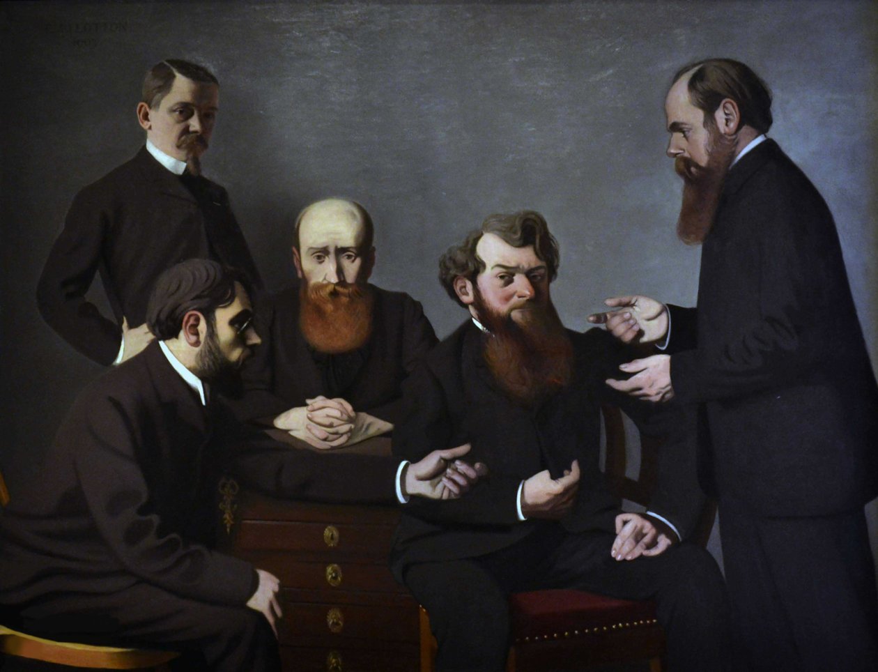 Az öt festő Öt festő: Félix Vallotton, Pierre Bonnard, Édouard Vuillard... 1902-1903. alkotó: Felix Edouard Vallotton