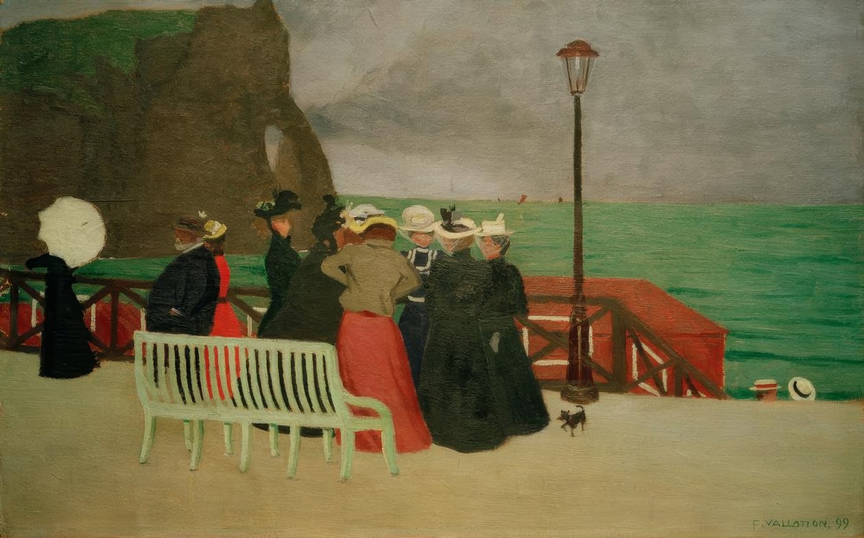 A táblák Etretatban alkotó: Felix Edouard Vallotton