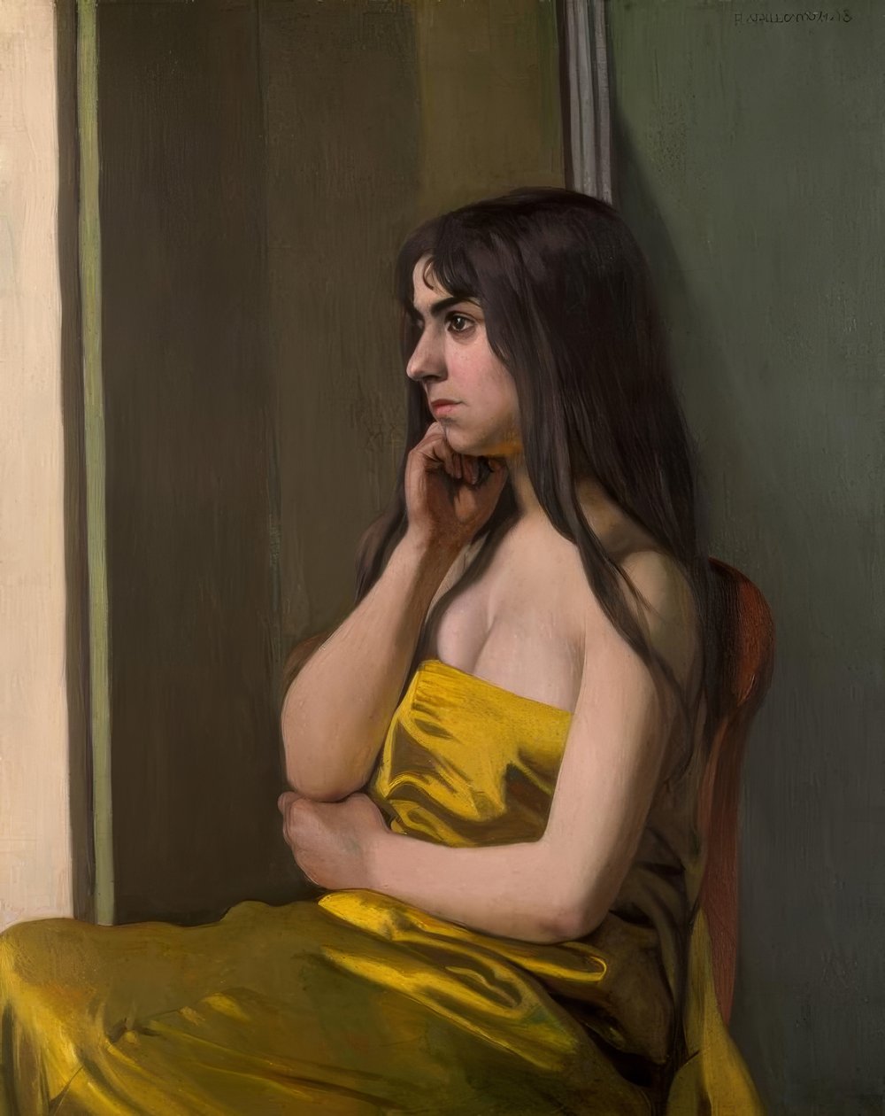 A sárga szövet alkotó: Felix Edouard Vallotton