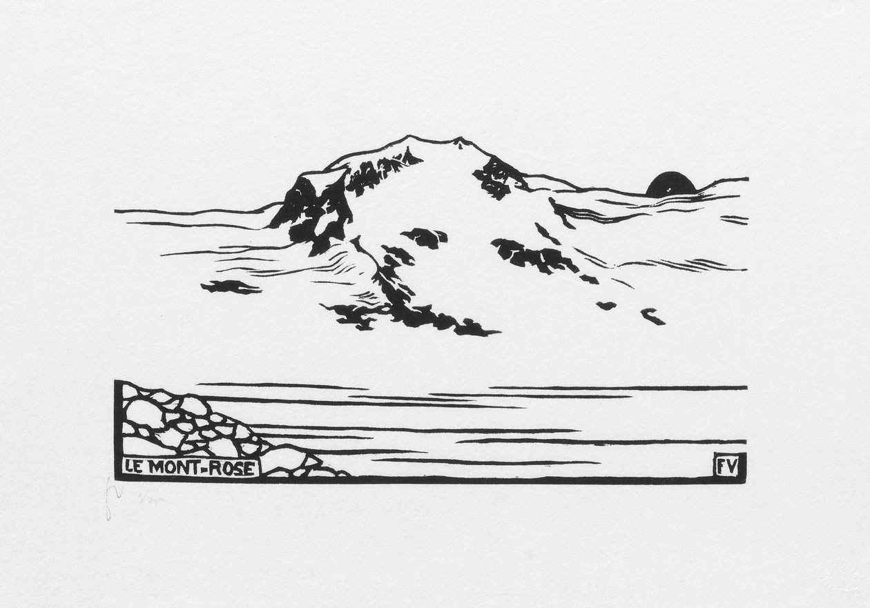 Monte Rosa, 1892 alkotó: Felix Edouard Vallotton