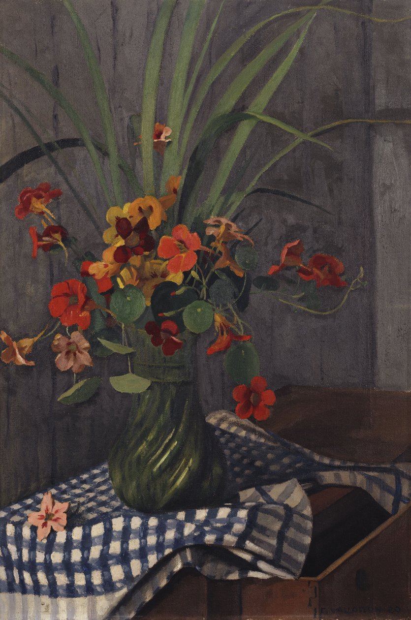 Nasturtiums, 1920 alkotó: Felix Edouard Vallotton