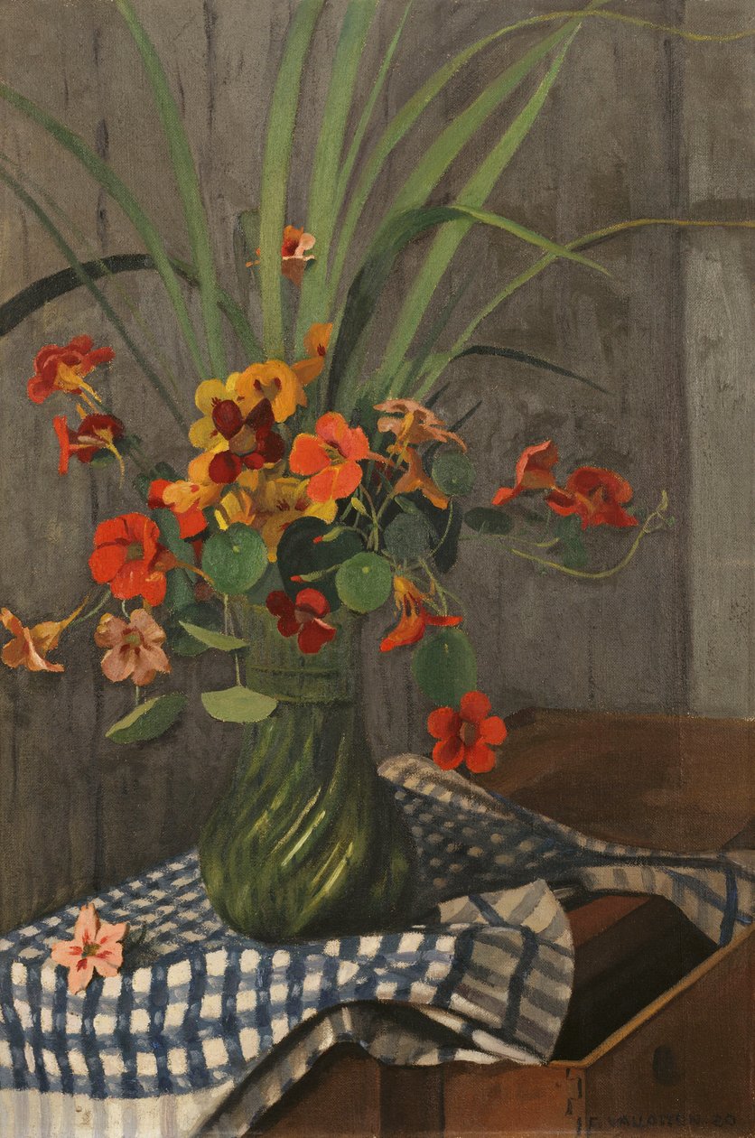 Nasturtiums; Capucines alkotó: Felix Edouard Vallotton