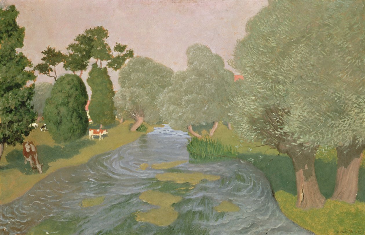 Normandiai táj alkotó: Felix Edouard Vallotton