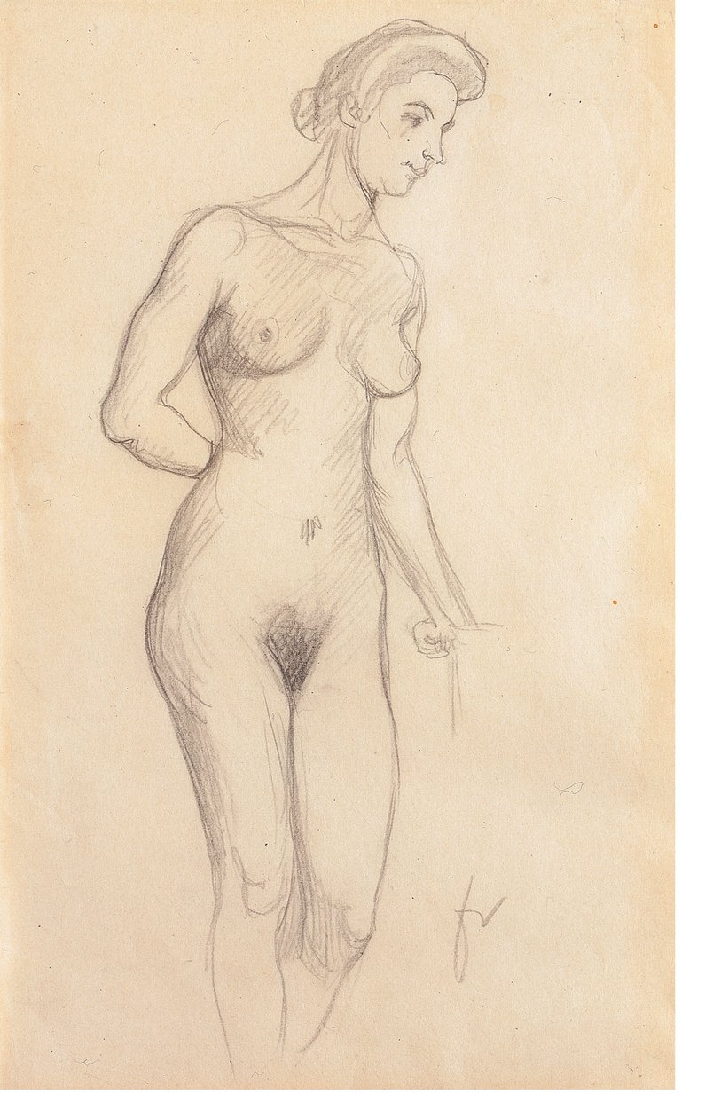 Meztelen alkotó: Felix Edouard Vallotton