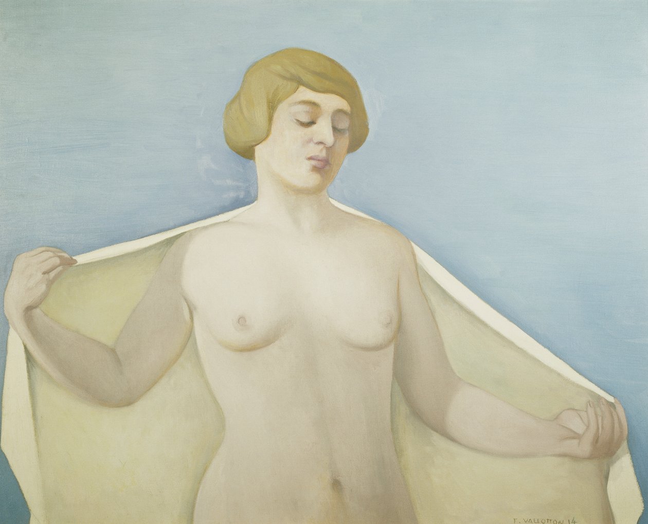 Ki a fürdőből; A fürdő elhagyása, 1914 alkotó: Felix Edouard Vallotton