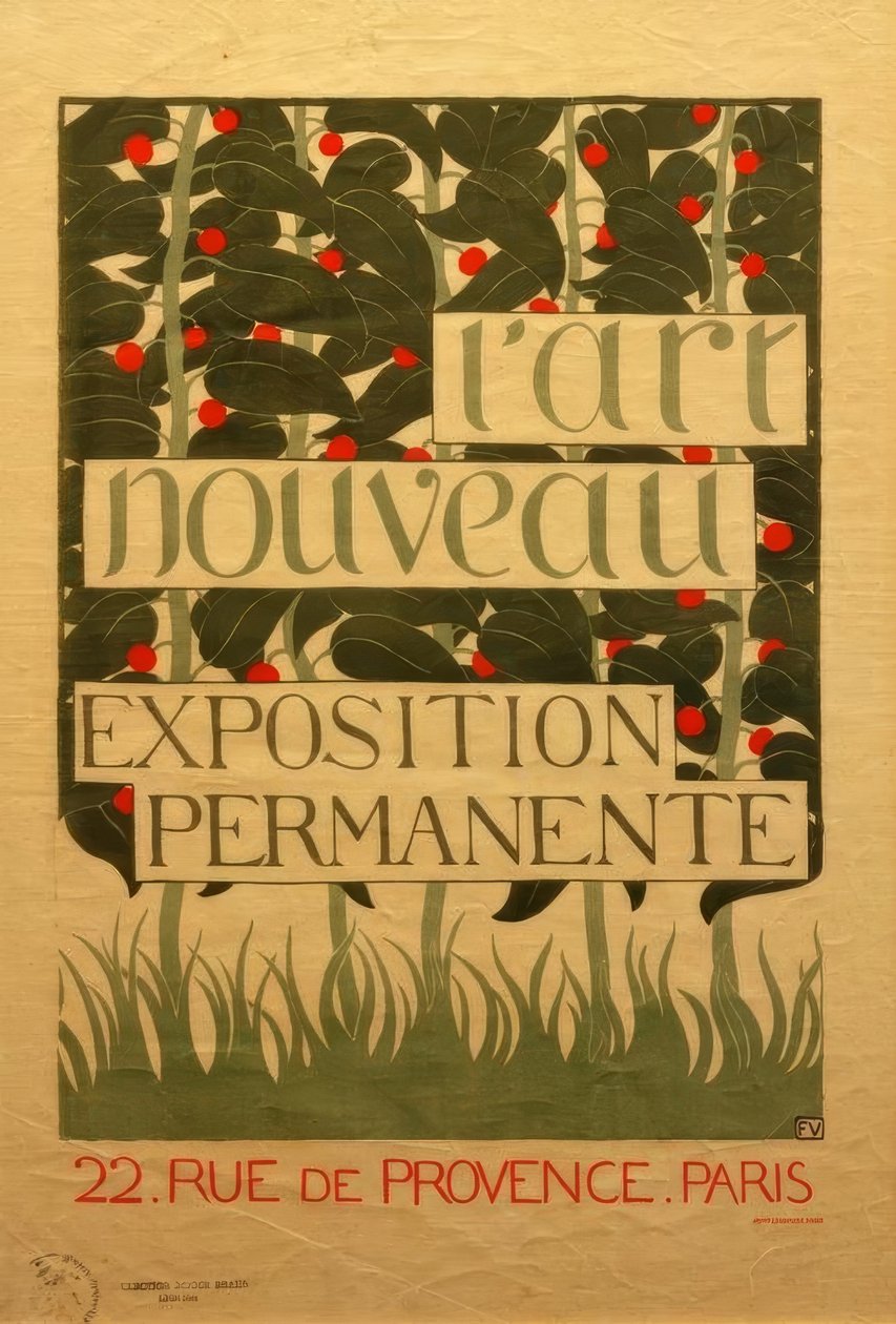 Plakat für L’Art Nouveau alkotó: Felix Edouard Vallotton