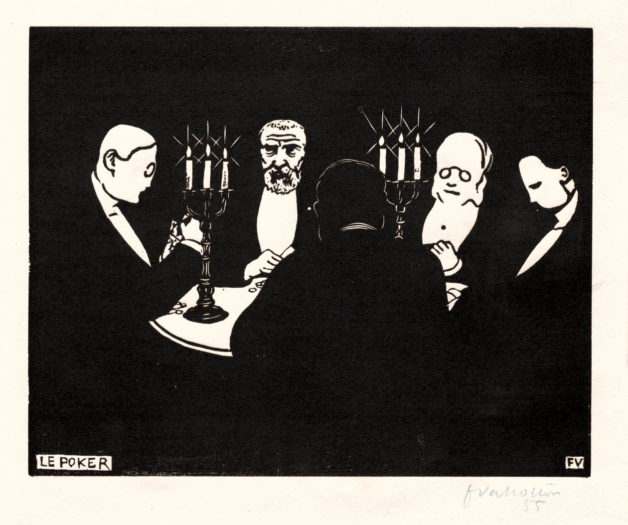 Póker, 1896. alkotó: Felix Edouard Vallotton