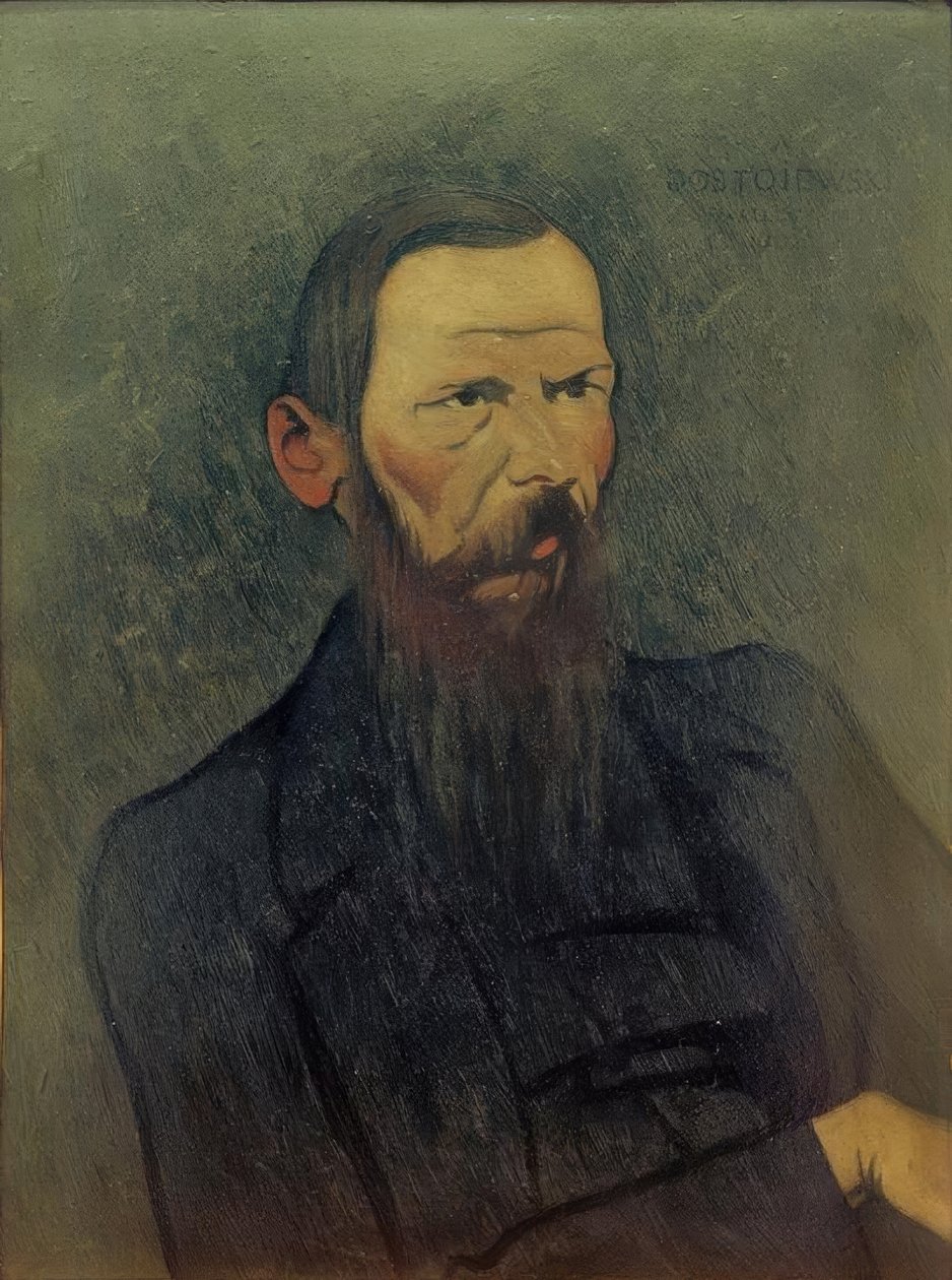 Dosztojevszkij dekoratív portréja alkotó: Felix Edouard Vallotton