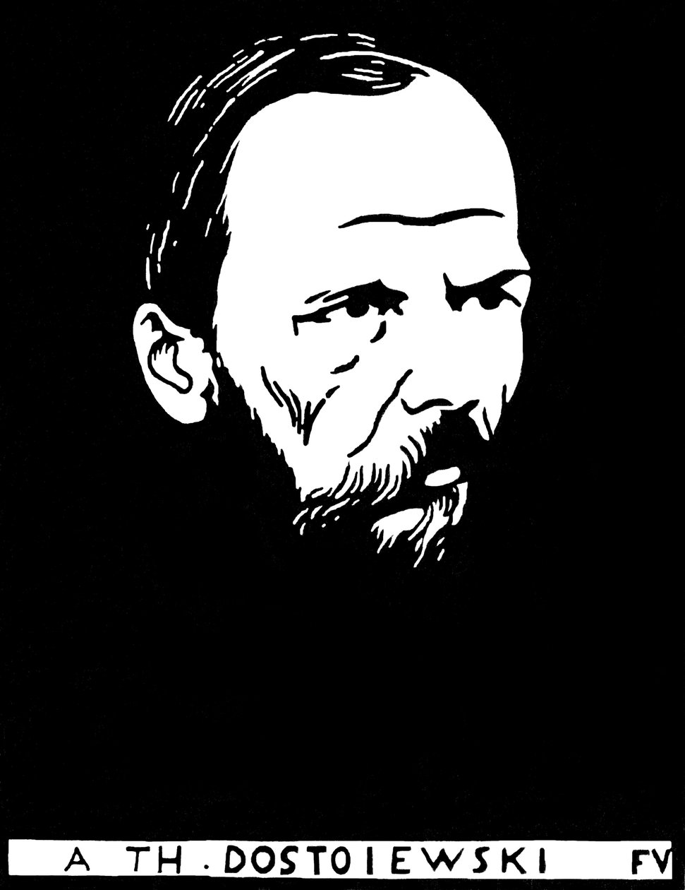 Fedor Mihajlovics Dosztojevszkij portréja (Dosztojevszkij, Dosztojevszkij, Dosztojevszkij, Dosztojevszkij, Fjodor Dosztojevszkij alkotó: Felix Edouard Vallotton