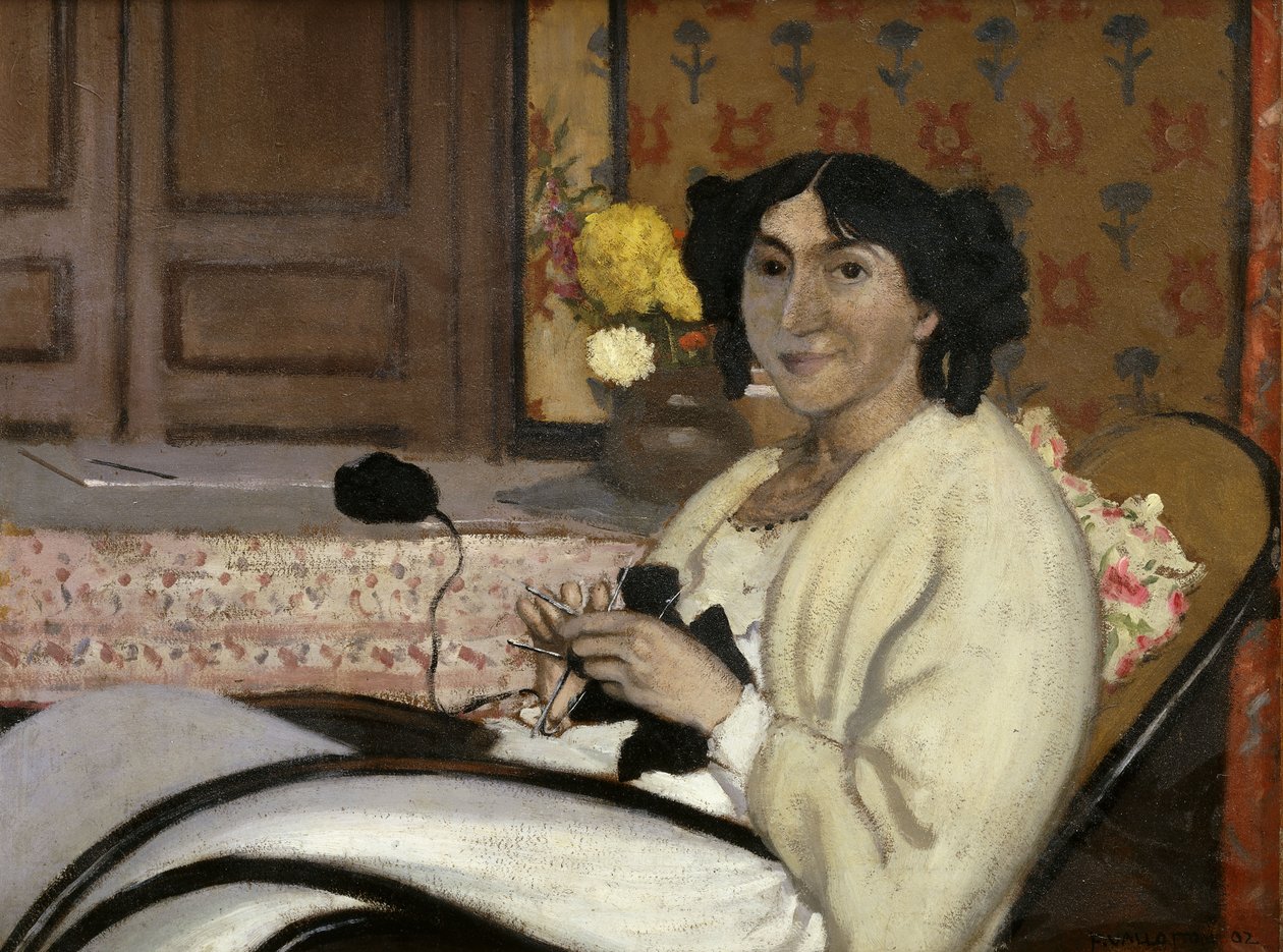 Madame Rodrigues-Vallotton, A művész felesége portréja, 1902 alkotó: Felix Edouard Vallotton
