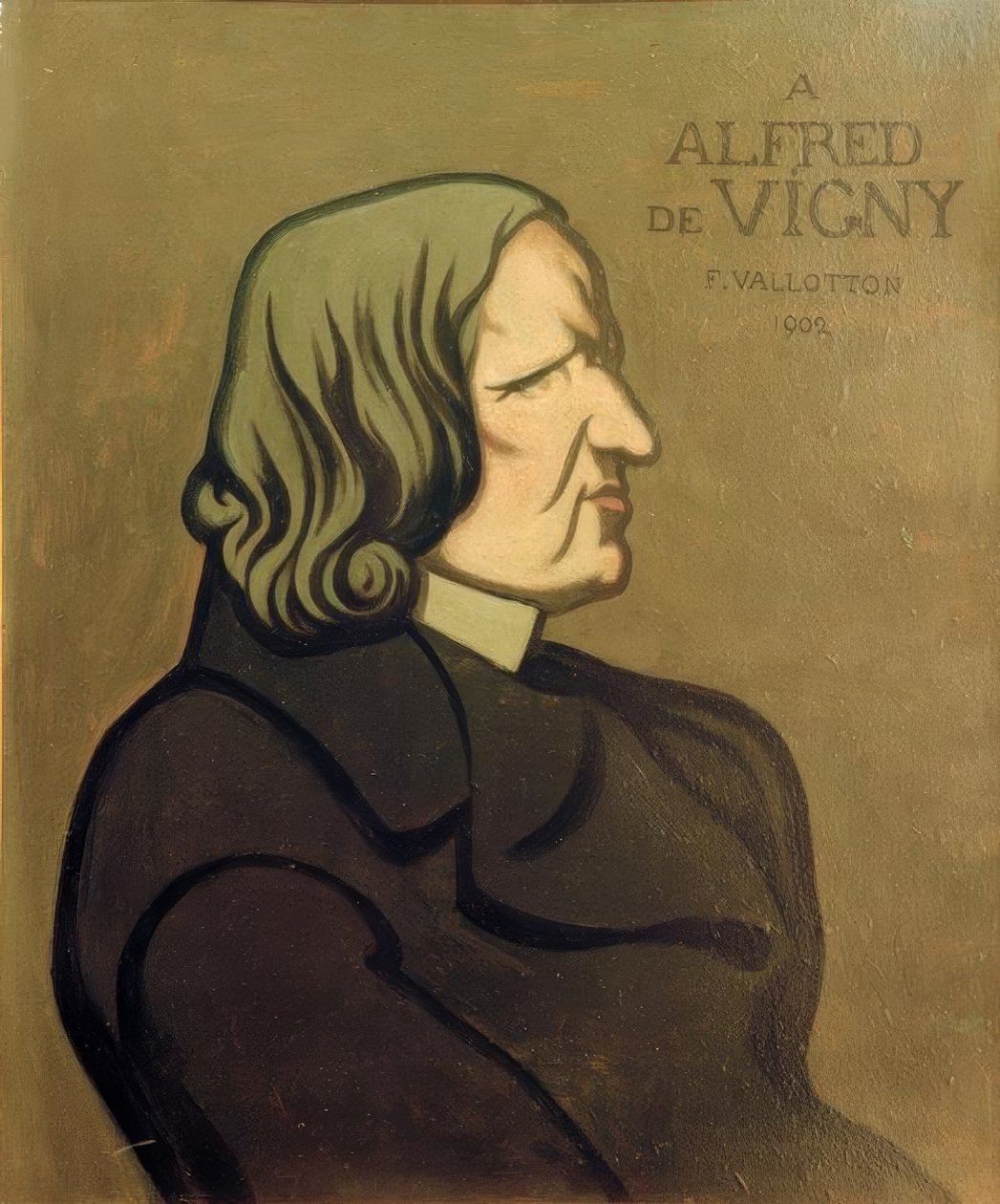 Vigny portréja, dekoratív festmény alkotó: Felix Edouard Vallotton