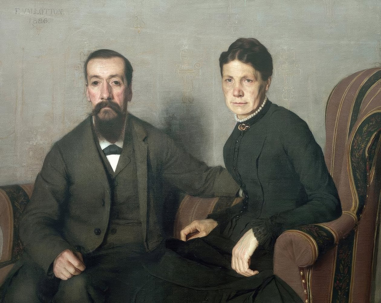 A művész szüleinek portréja alkotó: Felix Edouard Vallotton