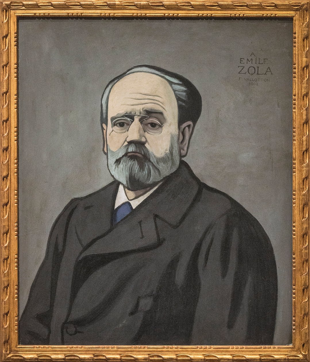 Emile Zola portréja alkotó: Felix Edouard Vallotton