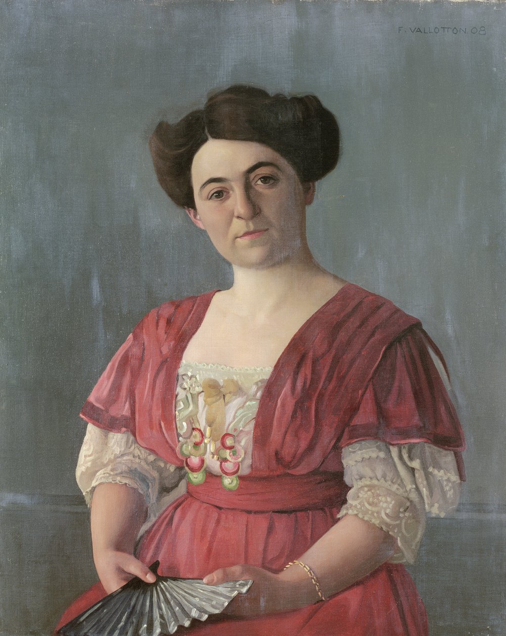 Haasen asszony portréja, 1908 alkotó: Felix Edouard Vallotton