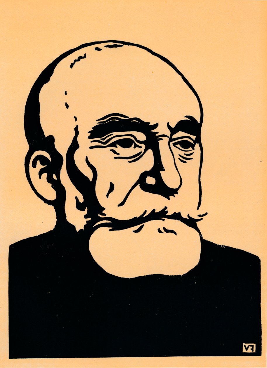 Puvis De Chavannes portréja, 1898 alkotó: Felix Edouard Vallotton