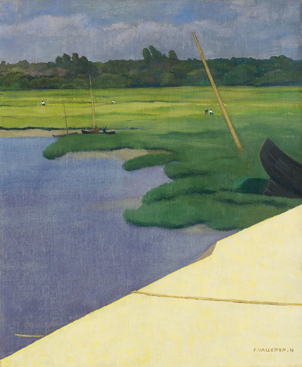 Berville rakpart, 1918 alkotó: Felix Edouard Vallotton