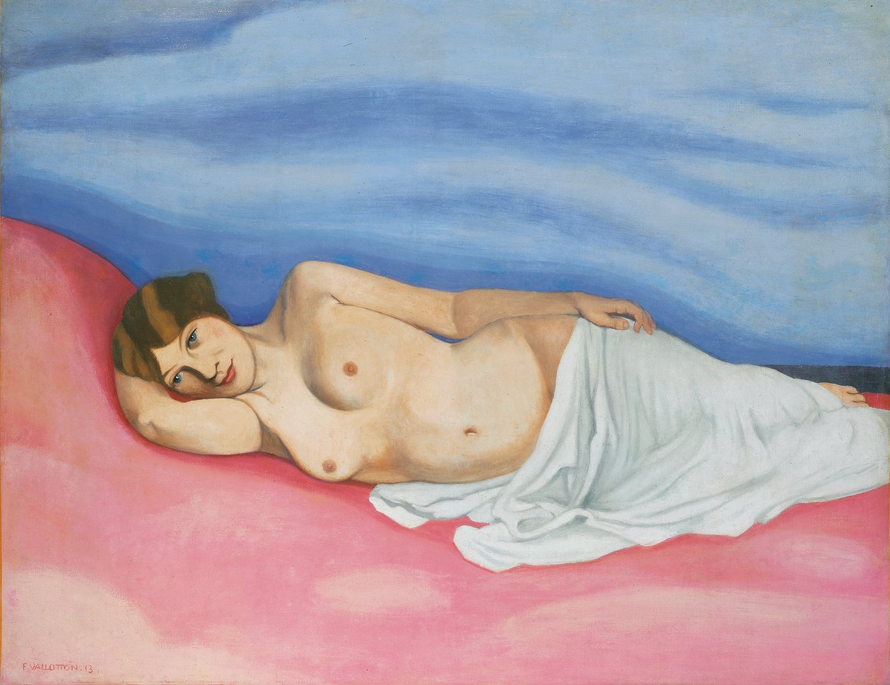 Fekvő női akt, 1913 alkotó: Felix Edouard Vallotton